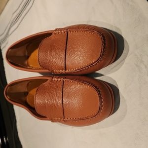 Aquatalia Kelsey Leather Loafer Flat Driving Mocs size 8
